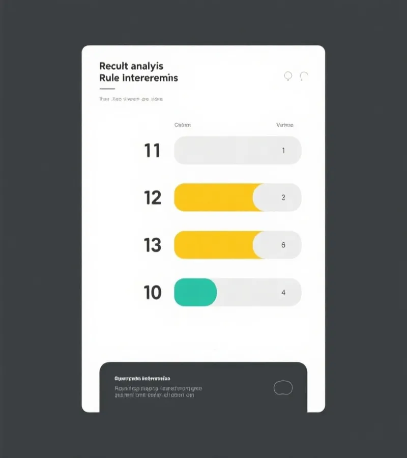 Result interpretation infographic